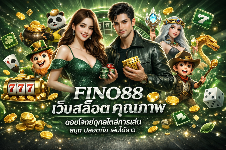 Fino88 เว็บสล็อต คุณภาพ ตอบโจทย์ทุกสไตล์การเล่น สนุก ปลอดภัย เล่นได้ยาว